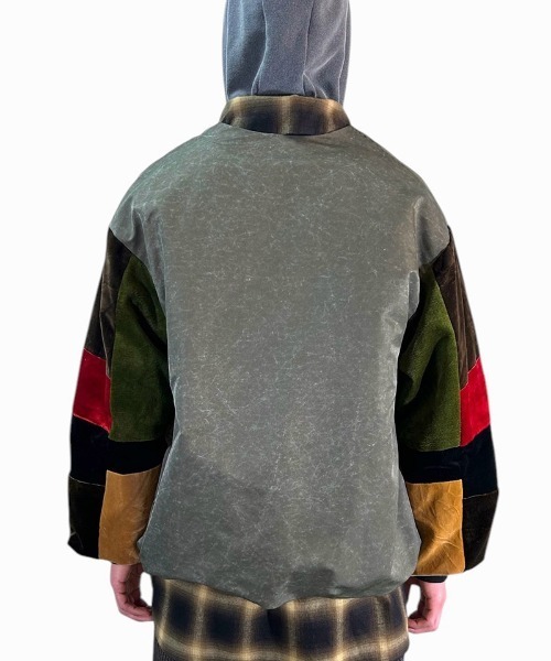 masterkey（マスターキー）の「mcg3635-THEATER MA-1カーディガン（カーディガン/ボレロ・メンズ・カーキ/ブラック・1/2）」の5枚目の写真