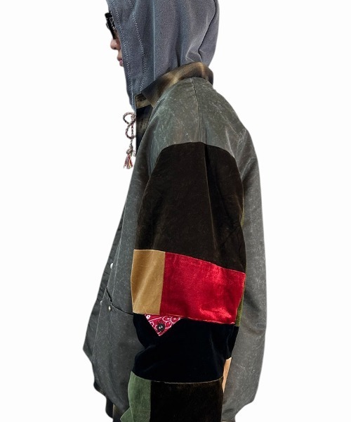 masterkey（マスターキー）の「mcg3635-THEATER MA-1カーディガン（カーディガン/ボレロ・メンズ・カーキ/ブラック・1/2）」の6枚目の写真