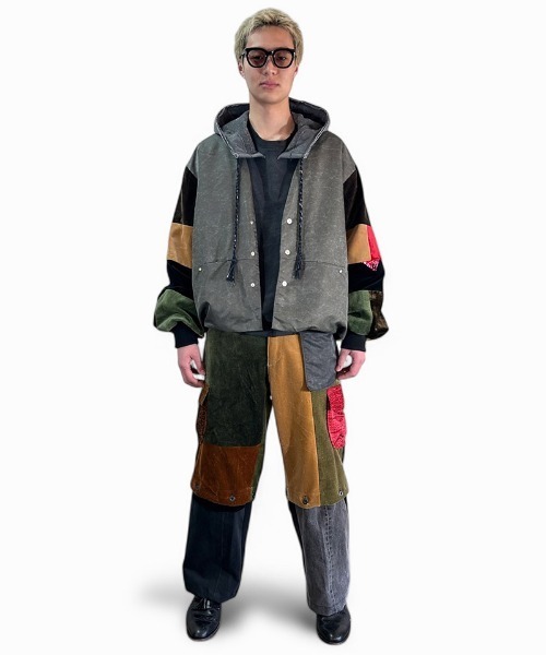 masterkey（マスターキー）の「mcg3635-THEATER MA-1カーディガン（カーディガン/ボレロ・メンズ・カーキ/ブラック・1/2）」の7枚目の写真