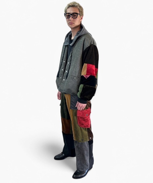 masterkey（マスターキー）の「mcg3635-THEATER MA-1カーディガン（カーディガン/ボレロ・メンズ・カーキ/ブラック・1/2）」の8枚目の写真