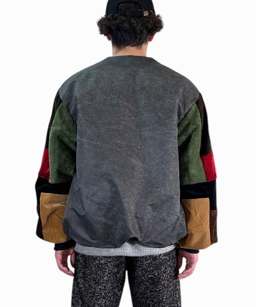 masterkey（マスターキー）の「mcg3635-THEATER MA-1カーディガン（カーディガン/ボレロ・メンズ・カーキ/ブラック・1/2）」の11枚目の写真
