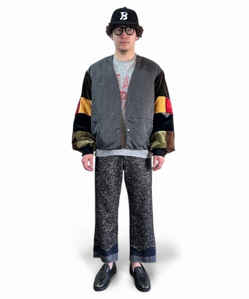 masterkey（マスターキー）の「mcg3635-THEATER MA-1カーディガン（カーディガン/ボレロ・メンズ・カーキ/ブラック・1/2）」の12枚目の写真