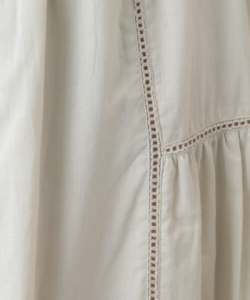 LAURA ASHLEY(ローラアシュレイ)の「【ウエストゴム/SETUP可/100%/インド綿】 フリルスカート(スカート・レディース・ベージュ/チャコールグレー・40/38)」の10枚目の写真