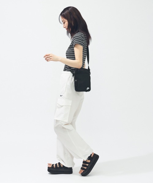 NIKE（ナイキ）の「ナイキ NIKE ナイキ  NSW エブリシング ウーヴン MR カーゴ パンツ（カーゴパンツ・レディース・ブラック/オフホワイト・L/S/M）」の12枚目の写真