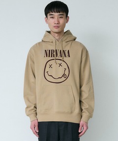 NIRVANA SMILEY スウェットパーカー