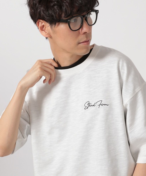 セール】スラブロゴ刺繍T / 328982（Tシャツ/カットソー