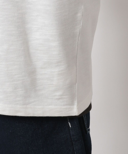 LAKOLE(ラコレ)の「スラブロゴ刺繍T / 328982(Tシャツ/カットソー・メンズ・ホワイト/チャコール/セージグリーン・LARGE/MEDIUM)」の15枚目の写真
