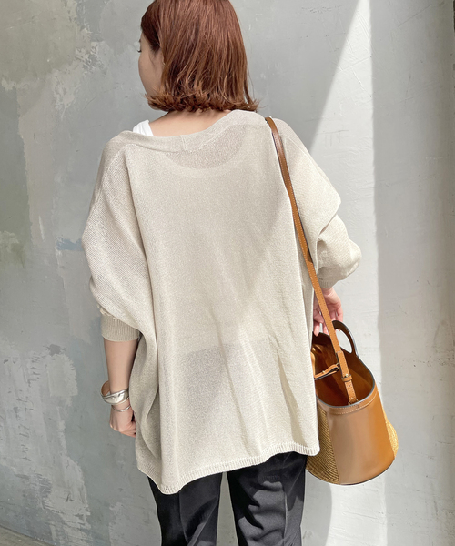 Spick & Span（スピックアンドスパン）の「《追加》甘撚テレコアメスリタンク（タンクトップ・レディース・ホワイト/ベージュ/ブラック/ベージュ系その他・FREE）」の11枚目の写真