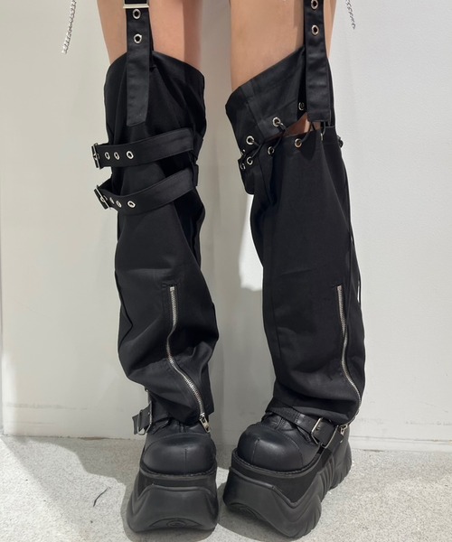 NOVESSEL(ノベセル)の「『AOSPACE』レッグカバー付きショートパンツ(その他パンツ・レディース・ブラック・S/M/L)」の6枚目の写真