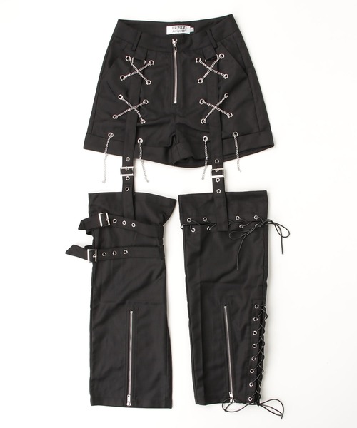 NOVESSEL(ノベセル)の「『AOSPACE』レッグカバー付きショートパンツ(その他パンツ・レディース・ブラック・S/M/L)」の8枚目の写真