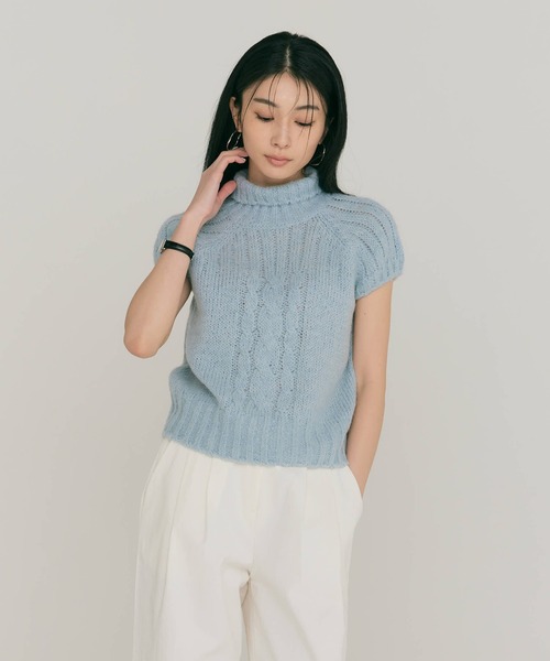 セール】TURTLE RIB KNIT（ニット/セーター）｜BLUE×PALANG