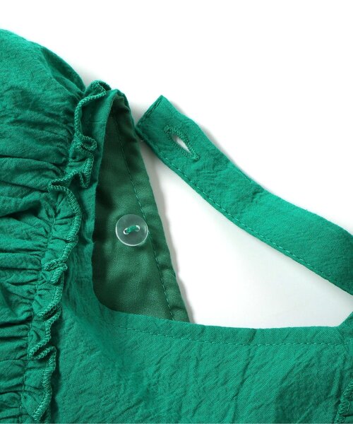 BREEZE（ブリーズ）の「【ジュニア対応】フリルチュニック（シャツ/ブラウス・キッズ・オフホワイト/グリーン/ピンク/チャコール・80/90/100/110/120/130/140）」の16枚目の写真