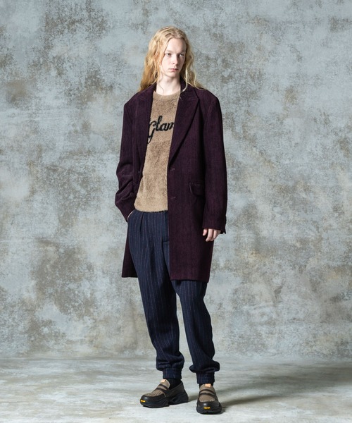 glamb（グラム）の「Loose Chester Coat / ルーズチェスターコート（チェスターコート・メンズ・ブラック/カーキ/ワイン・S/M/L）」の17枚目の写真