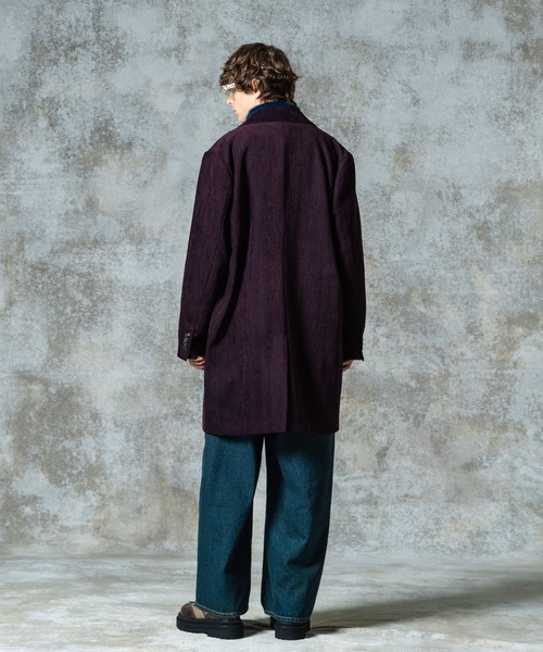 glamb（グラム）の「Loose Chester Coat / ルーズチェスターコート（チェスターコート・メンズ・ブラック/カーキ/ワイン・S/M/L）」の18枚目の写真