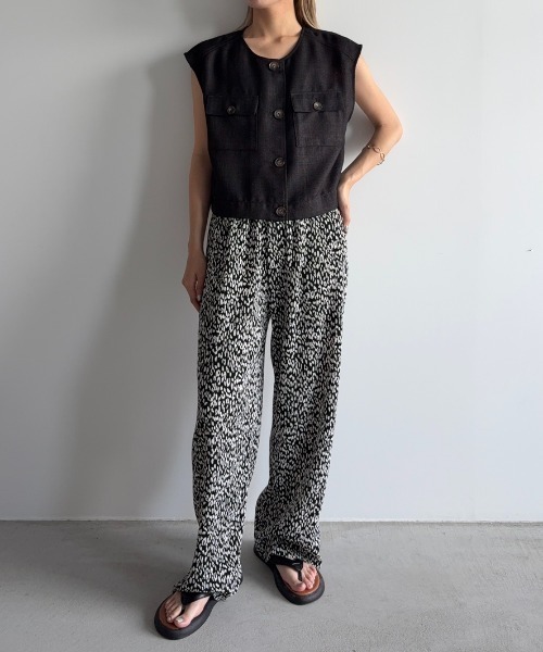 Unitage(ユニテージ)の「プリーツレオパードパンツ(その他パンツ・レディース・ブラック/その他・FREE)」の20枚目の写真