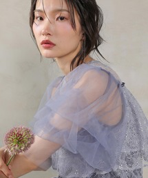 kana お呼ばれドレス　ブルー　Sサイズ セール】総レース ロングレース スカート ワンピース パーティー