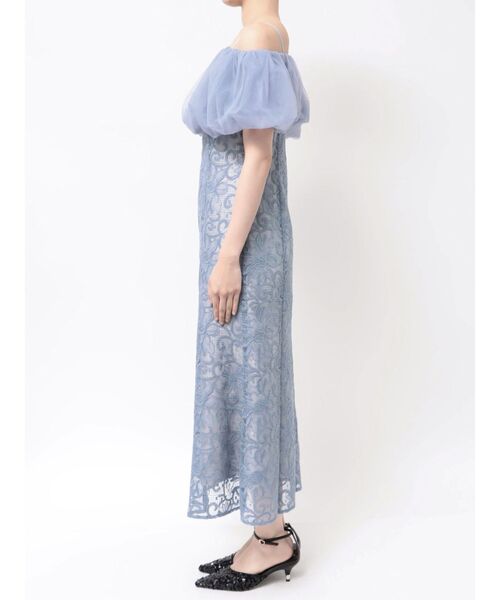 LAGUNAMOON（ラグナムーン）の「LADYボレロセットレースキャミワンピース 結婚式 お呼ばれ（ドレス・レディース・ブラック/ブルー・MEDIUM/SMALL）」の17枚目の写真