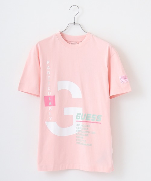 Guess（ゲス）の「GUESS ELISA T-SHIRT TEEシャツ（Tシャツ/カットソー・レディース・ホワイト/エメラルドブルー/ピンク・S/M）」の3枚目の写真