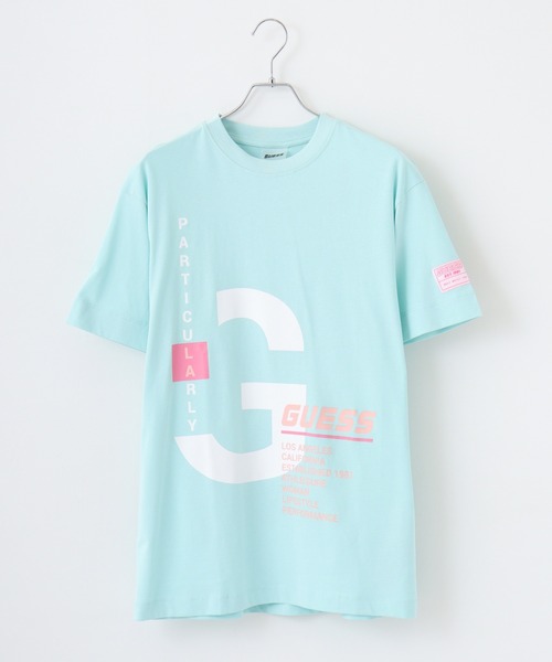 Guess（ゲス）の「GUESS ELISA T-SHIRT TEEシャツ（Tシャツ/カットソー・レディース・ホワイト/エメラルドブルー/ピンク・S/M）」の2枚目の写真