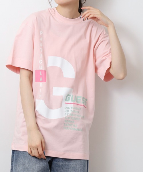 Guess（ゲス）の「GUESS ELISA T-SHIRT TEEシャツ（Tシャツ/カットソー・レディース・ホワイト/エメラルドブルー/ピンク・S/M）」の5枚目の写真
