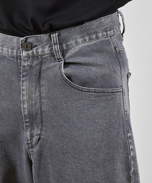 RATTLE TRAP（ラトルトラップ）の「ツイルバイオブリーチワイドデニム5Pパンツ（デニムパンツ・メンズ・ブラック/ネイビー/グレー・L/M/S）」の15枚目の写真