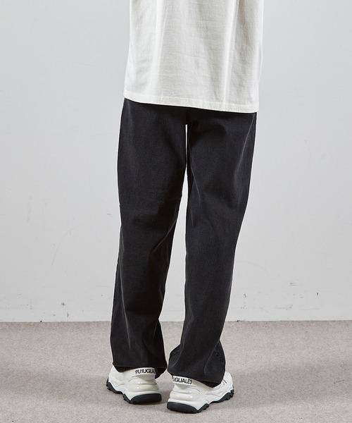 RATTLE TRAP（ラトルトラップ）の「ツイルバイオブリーチワイドデニム5Pパンツ（デニムパンツ・メンズ・ブラック/ネイビー/グレー・L/M/S）」の7枚目の写真