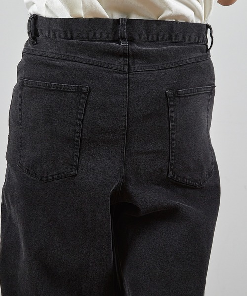 RATTLE TRAP（ラトルトラップ）の「ツイルバイオブリーチワイドデニム5Pパンツ（デニムパンツ・メンズ・ブラック/ネイビー/グレー・L/M/S）」の9枚目の写真