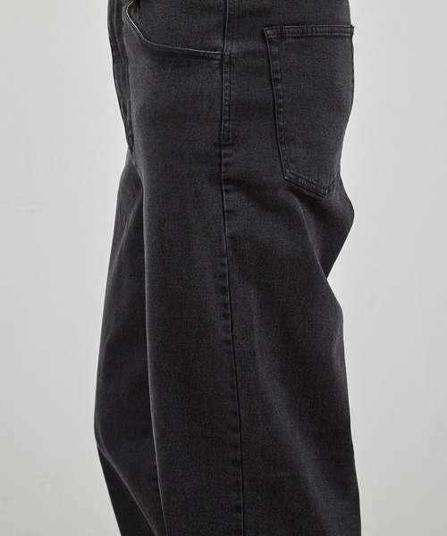 RATTLE TRAP（ラトルトラップ）の「ツイルバイオブリーチワイドデニム5Pパンツ（デニムパンツ・メンズ・ブラック/ネイビー/グレー・L/M/S）」の10枚目の写真