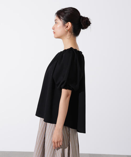 N.(N. Natural Beauty Basic)(エヌエヌナチュラルビューティーベーシック)の「2WAYオフショルカットソー(Tシャツ/カットソー・レディース・ブラウン/レッド/ブラック・MEDIUM)」の11枚目の写真