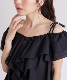 La boutique BonBon | コットンシルクラッフルブラウス(シャツ/ブラウス)
