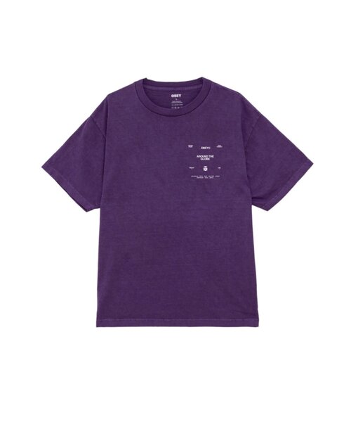 セール】【OBEY】 AROUND THE GLOBE PIGMENT TEE（Tシャツ