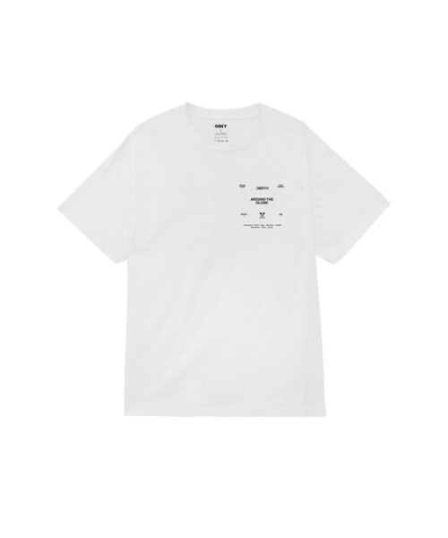セール】【OBEY】 AROUND THE GLOBE PIGMENT TEE（Tシャツ