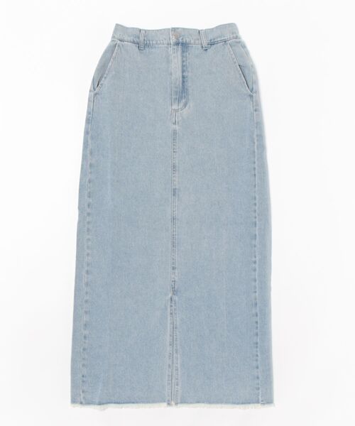 STYLEBLOCK（スタイルブロック）の「デニムIラインスカート（デニムスカート・レディース・ライトブルー/ブラック/ライトグレー/ネイビー・M）」の7枚目の写真