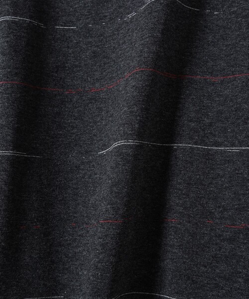 B:MING by BEAMS(ビーミングバイビームス)の「吸水速乾 クイックドライ スラブ ボーダー Tシャツ(Tシャツ/カットソー・メンズ・ブラック/オフホワイト・LARGE/MEDIUM/SMALL/X-LARGE)」の7枚目の写真