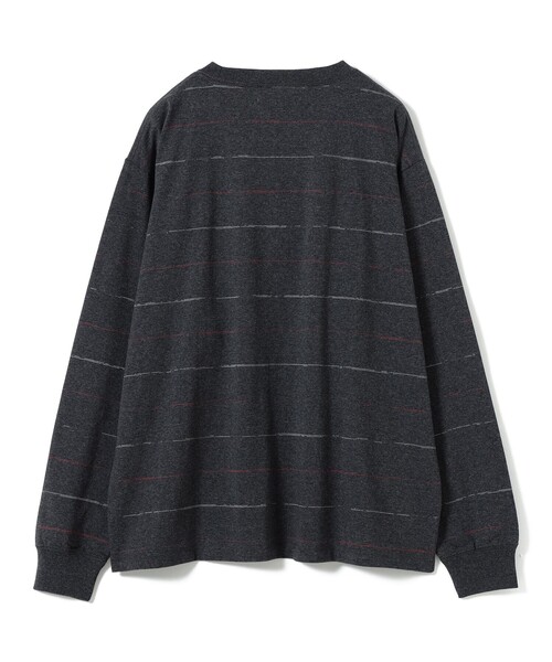 B:MING by BEAMS(ビーミングバイビームス)の「吸水速乾 クイックドライ スラブ ボーダー Tシャツ(Tシャツ/カットソー・メンズ・ブラック/オフホワイト・LARGE/MEDIUM/SMALL/X-LARGE)」の11枚目の写真