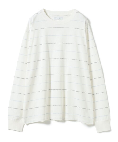 B:MING by BEAMS(ビーミングバイビームス)の「吸水速乾 クイックドライ スラブ ボーダー Tシャツ(Tシャツ/カットソー・メンズ・ブラック/オフホワイト・LARGE/MEDIUM/SMALL/X-LARGE)」の13枚目の写真