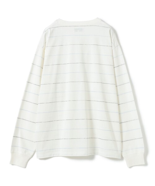 B:MING by BEAMS(ビーミングバイビームス)の「吸水速乾 クイックドライ スラブ ボーダー Tシャツ(Tシャツ/カットソー・メンズ・ブラック/オフホワイト・LARGE/MEDIUM/SMALL/X-LARGE)」の14枚目の写真