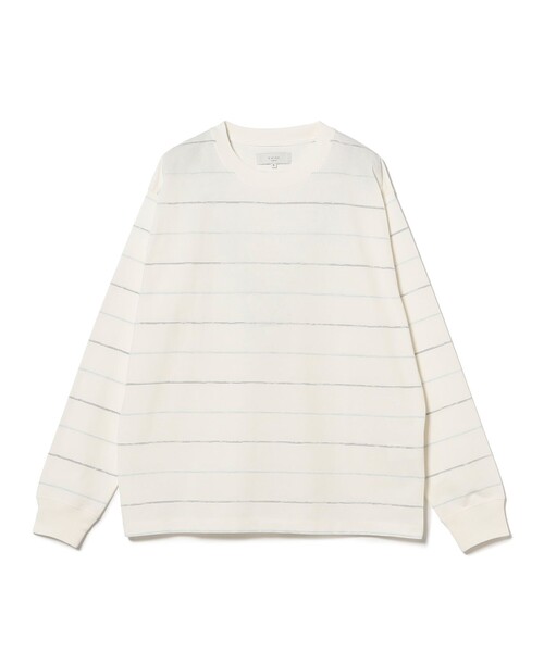 B:MING by BEAMS(ビーミングバイビームス)の「吸水速乾 クイックドライ スラブ ボーダー Tシャツ(Tシャツ/カットソー・メンズ・ブラック/オフホワイト・LARGE/MEDIUM/SMALL/X-LARGE)」の16枚目の写真