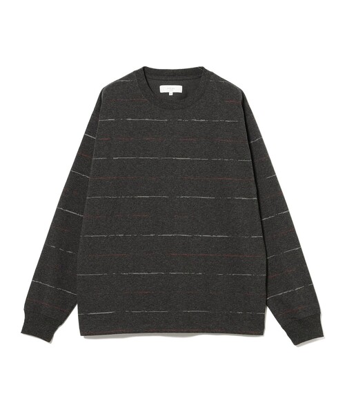 B:MING by BEAMS(ビーミングバイビームス)の「吸水速乾 クイックドライ スラブ ボーダー Tシャツ(Tシャツ/カットソー・メンズ・ブラック/オフホワイト・LARGE/MEDIUM/SMALL/X-LARGE)」の19枚目の写真