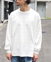 B:MING by BEAMS | 吸水速乾 クイックドライ スラブ ボーダー Tシャツ(Tシャツ/カットソー)