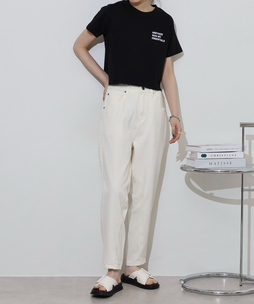 atONE(アットワン)の「サルエルデニムパンツ(その他パンツ・レディース・ホワイト/ネイビー/ワンウォッシュ/ブルー・M/S/LL/L/4L/3L)」の9枚目の写真