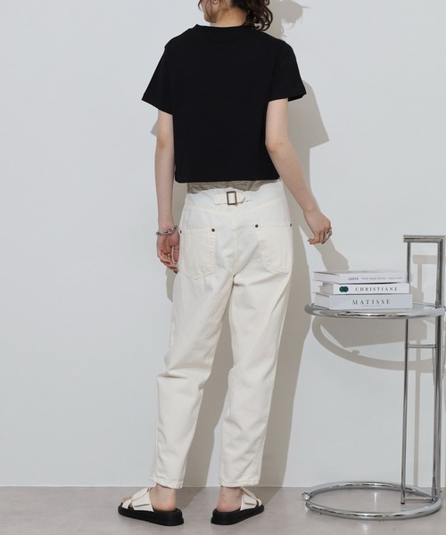 atONE(アットワン)の「サルエルデニムパンツ(その他パンツ・レディース・ホワイト/ネイビー/ワンウォッシュ/ブルー・M/S/LL/L/4L/3L)」の10枚目の写真