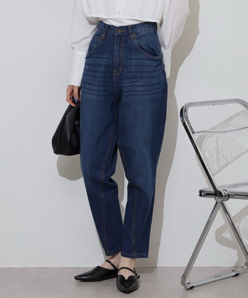 atONE(アットワン)の「サルエルデニムパンツ(その他パンツ・レディース・ホワイト/ネイビー/ワンウォッシュ/ブルー・M/S/LL/L/4L/3L)」の11枚目の写真