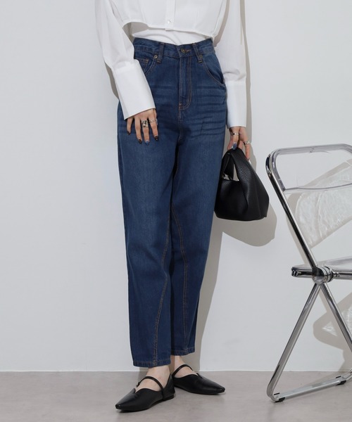 atONE(アットワン)の「サルエルデニムパンツ(その他パンツ・レディース・ホワイト/ネイビー/ワンウォッシュ/ブルー・M/S/LL/L/4L/3L)」の12枚目の写真