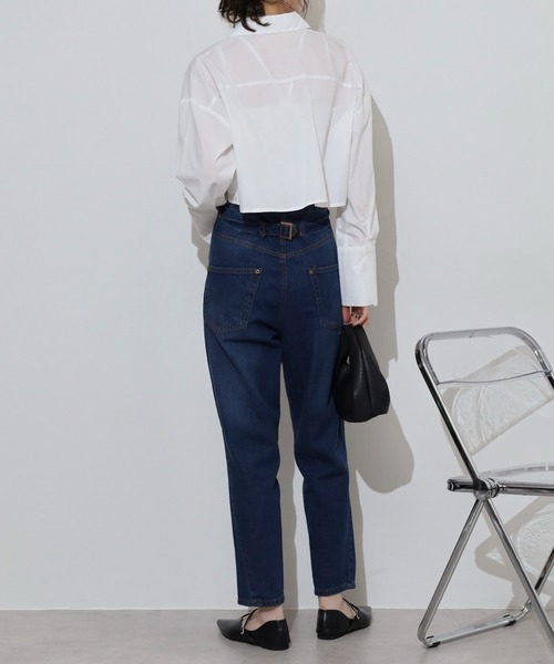 atONE(アットワン)の「サルエルデニムパンツ(その他パンツ・レディース・ホワイト/ネイビー/ワンウォッシュ/ブルー・M/S/LL/L/4L/3L)」の16枚目の写真