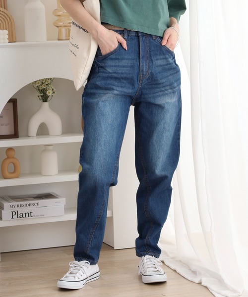 atONE(アットワン)の「サルエルデニムパンツ(その他パンツ・レディース・ホワイト/ネイビー/ワンウォッシュ/ブルー・M/S/LL/L/4L/3L)」の17枚目の写真
