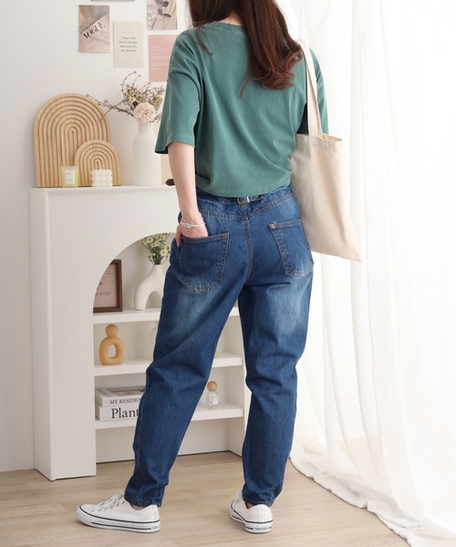 atONE(アットワン)の「サルエルデニムパンツ(その他パンツ・レディース・ホワイト/ネイビー/ワンウォッシュ/ブルー・M/S/LL/L/4L/3L)」の22枚目の写真