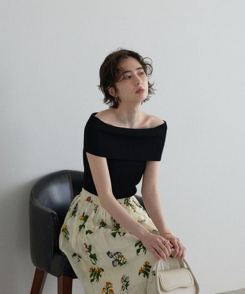 ZOZO限定】フラワープリントワッシャースカート（スカート