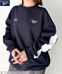 Reebok(リーボック)/配色 ワンポイント ラインプルオーバー スウェット