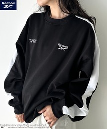 Reebok(リーボック)/配色 ワンポイント ラインプルオーバー スウェット